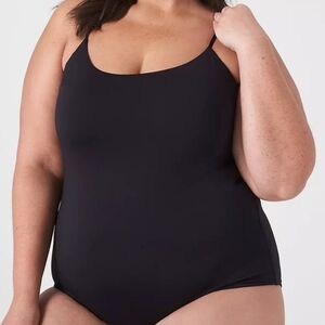 Lane Bryant fitted black cami bodysuit medium